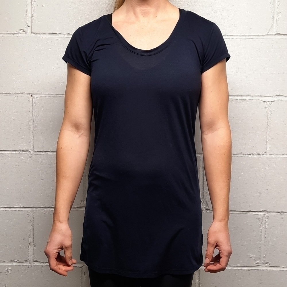 ATHLETA Navy Blue T Shirt Dress | Medium